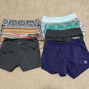 Bundle of 7 workout shorts